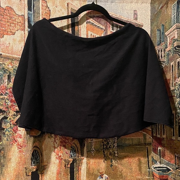 Vintage Bobbie Brooks Cream Cardigan and Separate Black Shaw - Picture 7 of 7